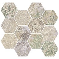 Aparici Bohemian Blend Mosaico Hexagonal 28x30