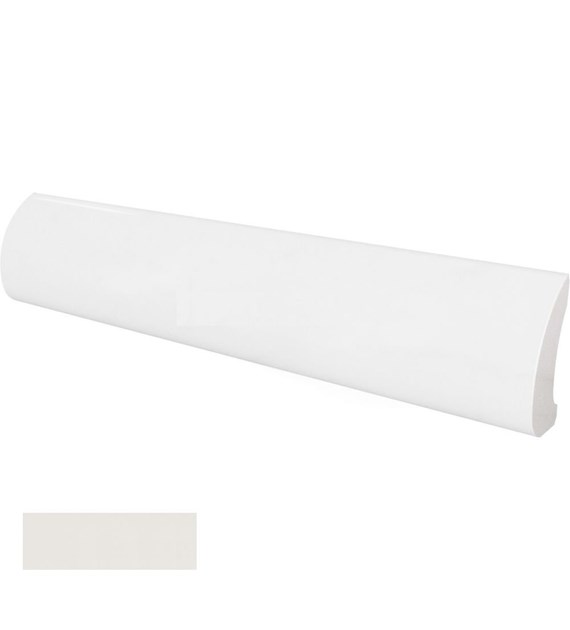 Equipe Pencil Bullnose White/Blanco 3x15 Mat