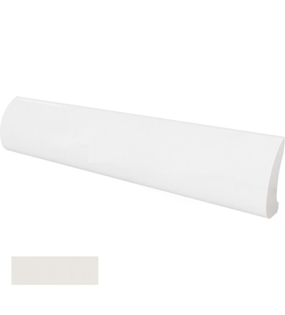 Equipe Pencil Bullnose White/Blanco 3x15 mat