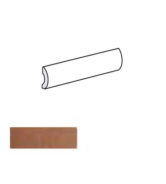 Equipe Argile Pencil Bullnose Cotto 3x20