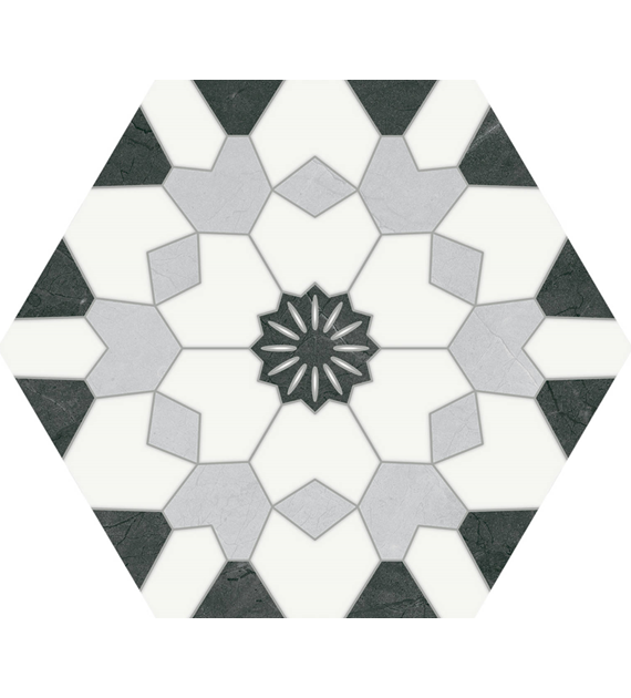 Keros Hexa Venezia Nero 23x27 heksag.