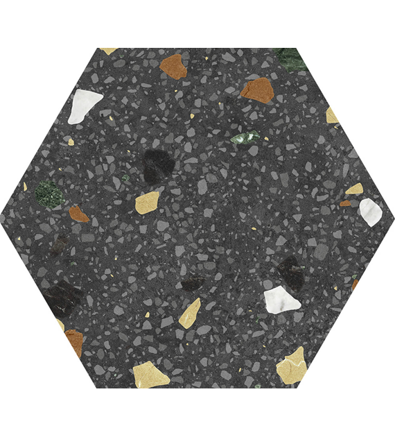 Keros Hexa Tritato Negro 23x27 lastryko