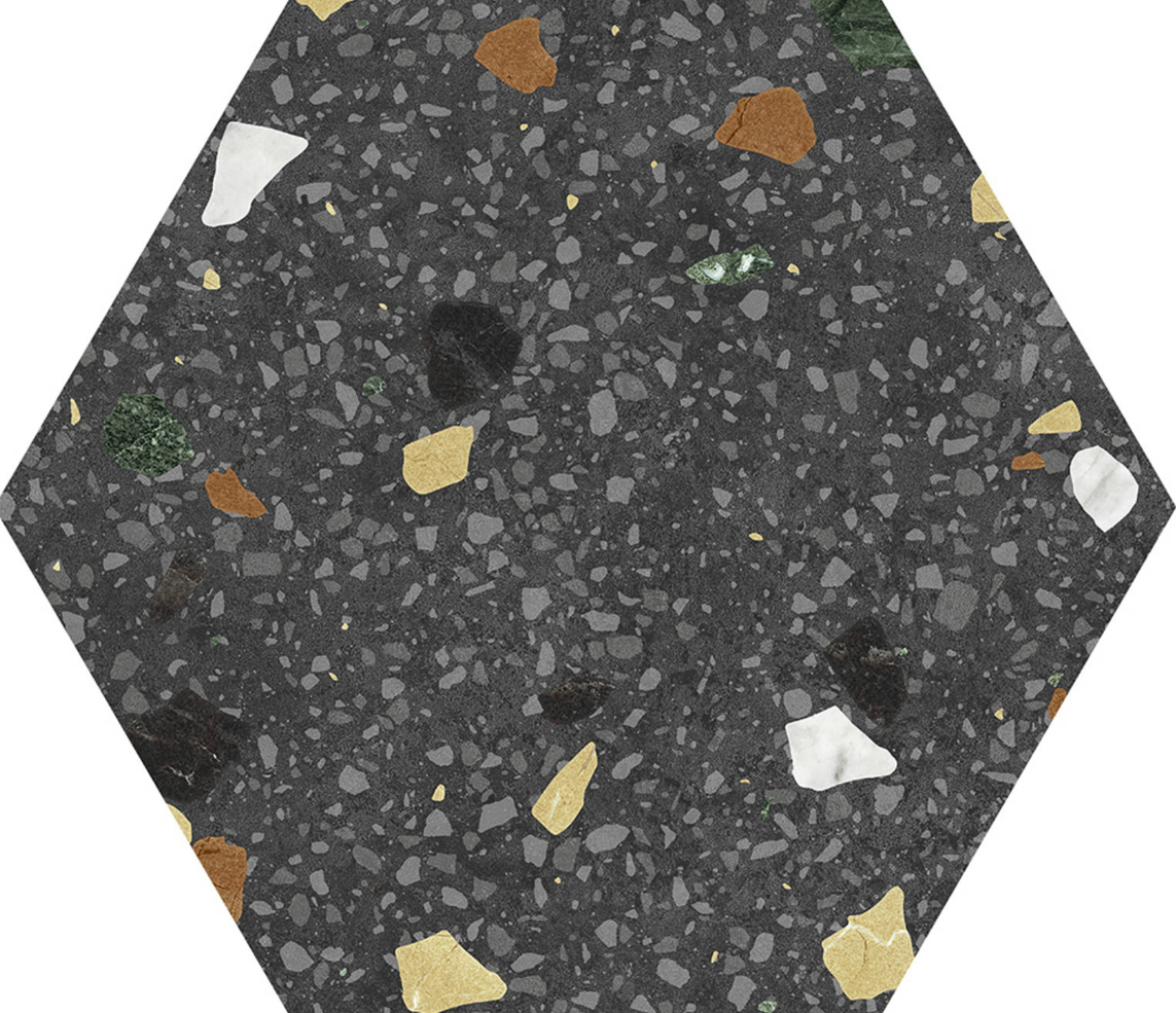 Keros Hexa Tritato Negro 23x27 lastryko