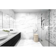Keros Decorado Nuba Geo Blanco 50x100 marmur