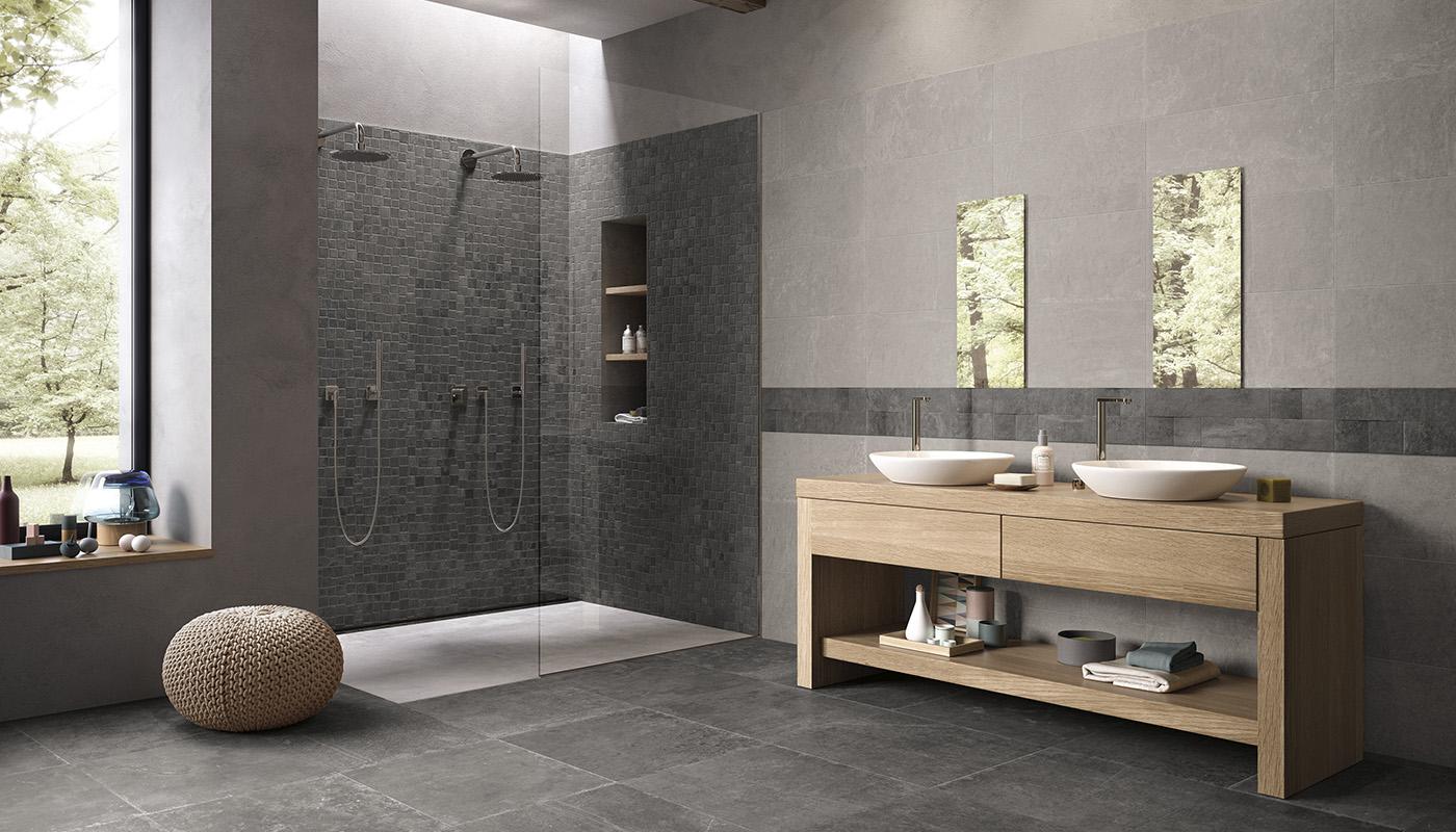 Emil Groove Bright Grey 30x60 kamień