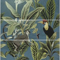 Ape Decor Set(3) ABC Toucan Blue 40x120 Mat