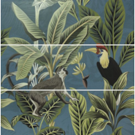 Ape Decor Set(3) ABC Toucan Blue 40x120 Mat