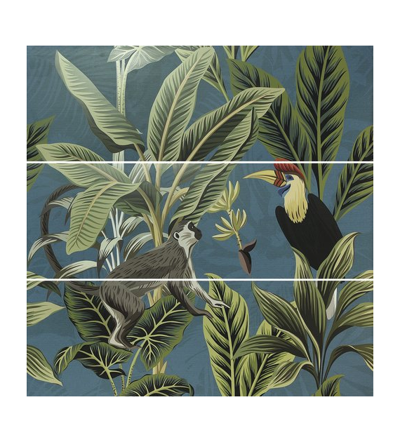 Ape Decor Set(3) ABC Toucan Blue 40x120 Mat