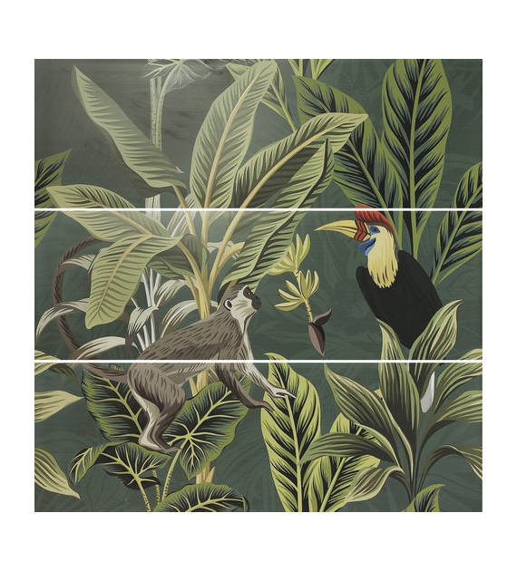 Ape Decor Set(3) ABC Toucan Green 40x120 Mat