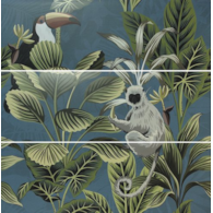 Ape Decor Set(3) DEF Toucan Blue 40x120 Mat