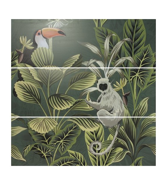 Ape Decor Set(3) DEF Toucan Green 40x120 Mat