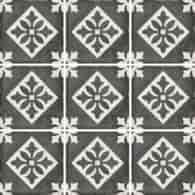 Equipe Art Nouveau Padua Black 20x20