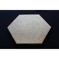 In The Tile Geom Gold Text 15x17 Matt