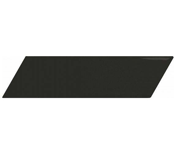 7Equipe Chevron Wall Black 18,6x5,2 Matt Left