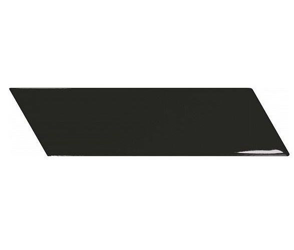 7Equipe Chevron Wall Black 18,6x5,2 Brillo Right