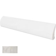 Equipe Masia Pencil Bullnose Crackle Blanco 3x15