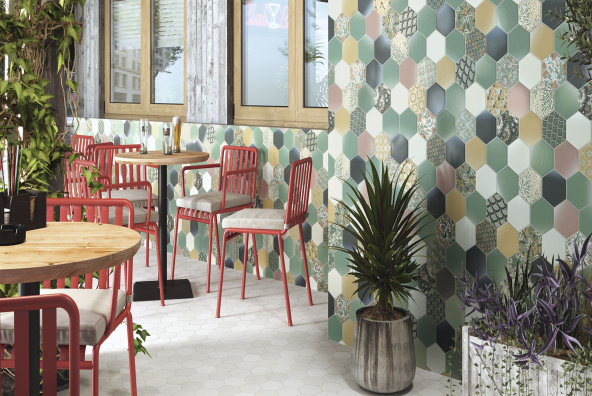 Realonda Hex Nouveau Green 26,5x51