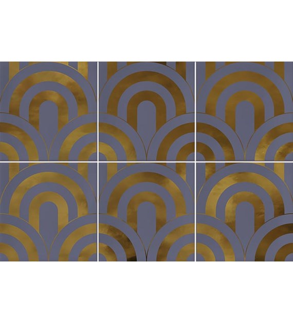 7Vives Takada Indigo Oro 23x33,5