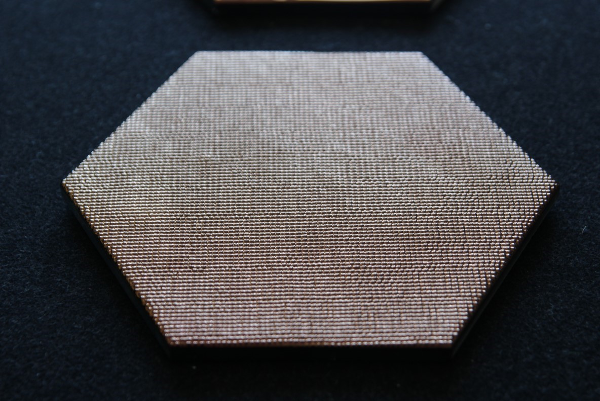 In The Tile Geom Rose Gold Text 15x17