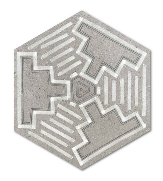 Vives Hexagono Igneus Cemento 23,3x26,8