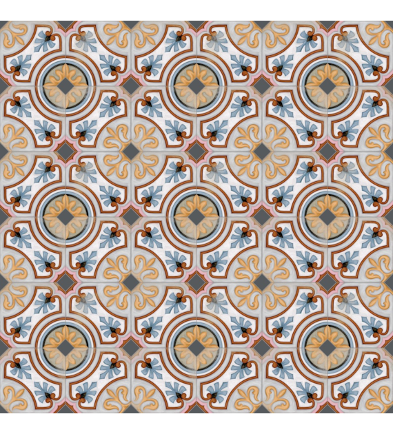 Vives Octogono Diglas Multicolor 20x20